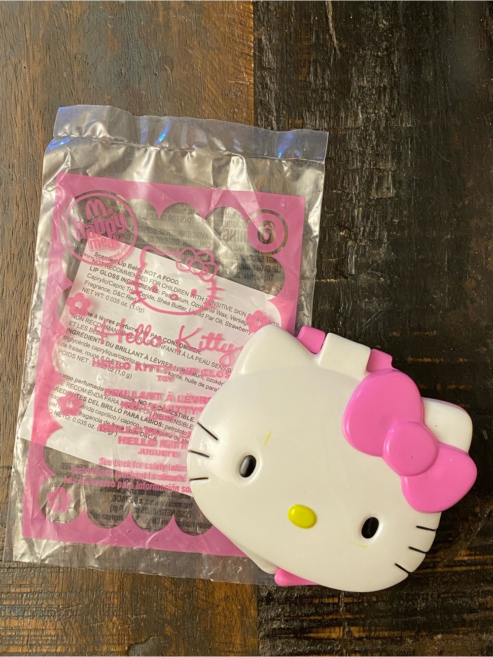 2007 Hello Kitty McDonald’s Lip Gloss Compact Mirror